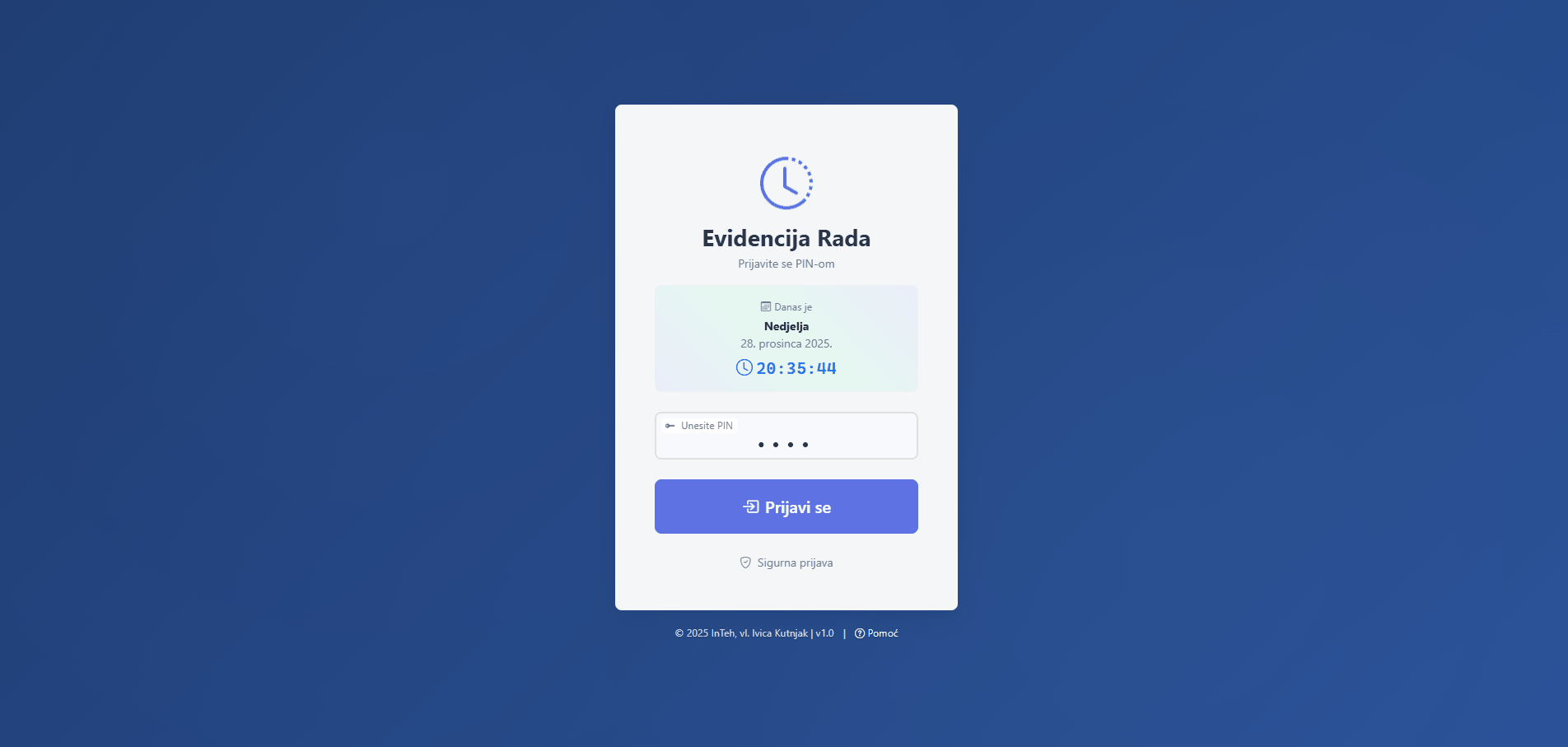 Evidencija Rada CMS Demo